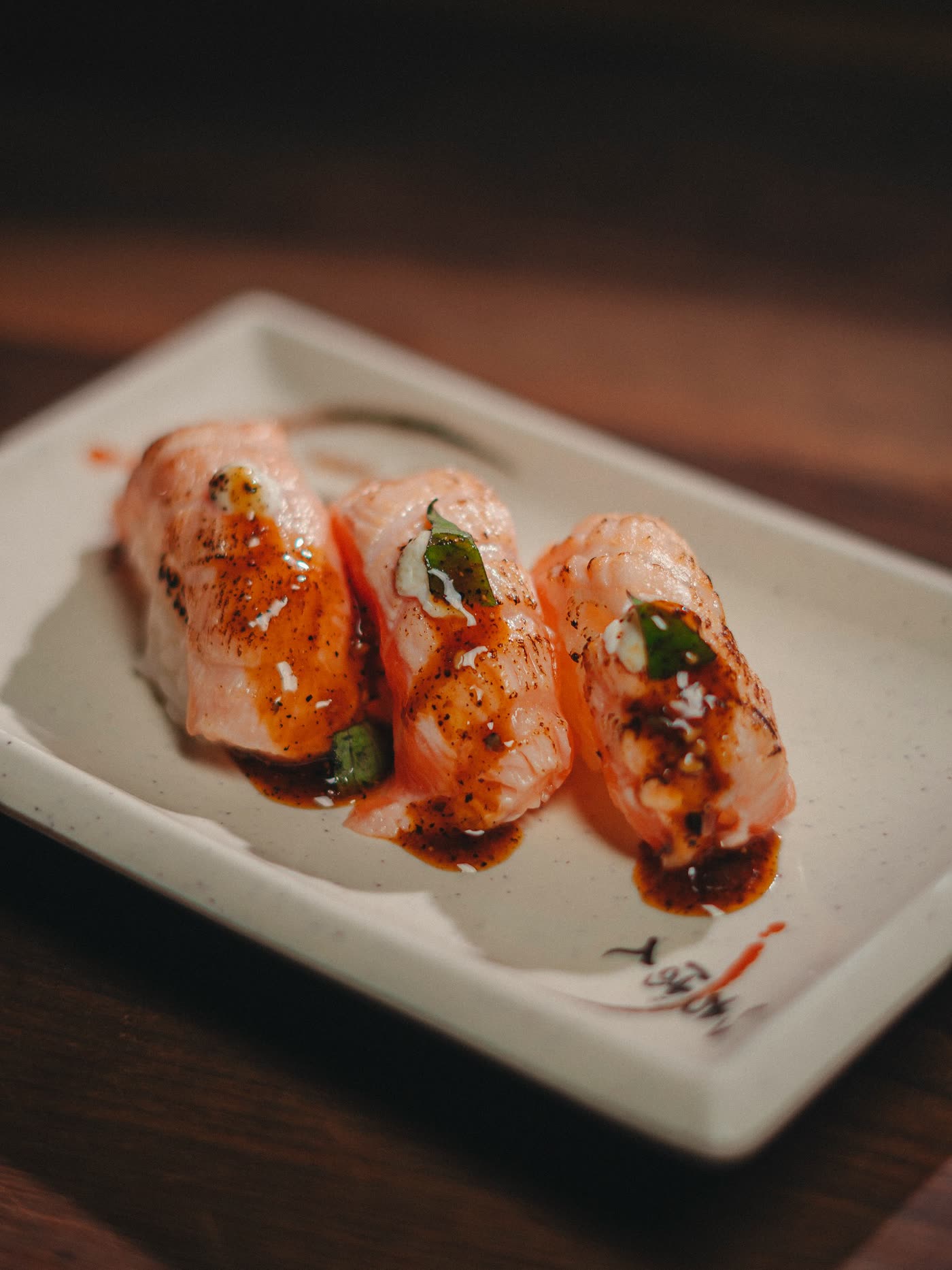 Niguiri flambado